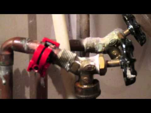 Seized hose on a clothes washer tap Seized hose on a clothes washer tap