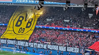 PSG v Borussia Dortmund Tifo Anthem | Parc des Princes Paris | UEFA Champions League Semi Final 2024