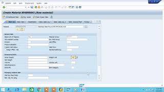 How to create material master in sap mm