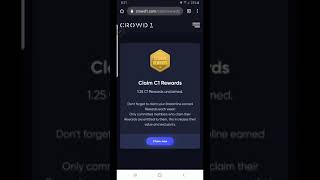 Crowd1 Tutorials - Claim Your Rewards