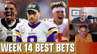 NFL Week 14 Best Bets: Chiefs-Broncos, Eagles-Giants, Vikings-Lions, Jaguars-Titans | 3 & Out