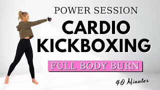 🔥CARDIO KICKBOXING for FAT BURN & WEIGHT LOSS🔥ALL STANDING🔥NO JUMPING🔥NO REPEAT🔥POWER SESSION🔥