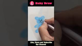Teddy bear easy art for kids
