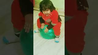 Cute Baby Amayra 😍 Playing with Balls 🏀 and She is very Happy 🥰