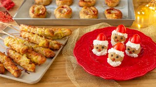 3 ANTIPASTI di NATALE facili e veloci 🎅🏻 con un solo impasto🎄