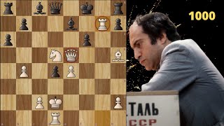 जादूगर का एक और बहेतरीन Queen Sacrifice || Mikhail Tal vs Boris Gulko || Celebrating 1000 Videos