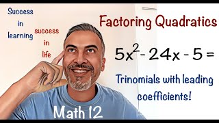 Factoring a Trinomial with a leading coefficient / ie. 3x^2-14x-5?