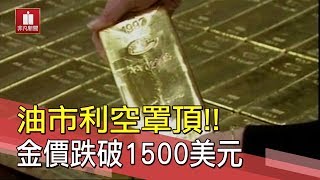 美股風暴未歇!套現壓力 金價跌破1500美元!! 油市利空罩頂 專家籲勿貿然搶進│新聞焦點