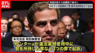 【バイデン大統領の二男】“違法薬物使用中に銃不法所持”などで起訴