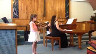 Hannah's violin recital sept 2015