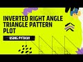 Inverted Right Angled Triangle Pattern using python