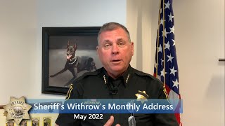 Sheriff Withrow's Monthly Address - May 2022