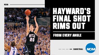 Gordon Hayward's near miracle shot bounces out, from every angle