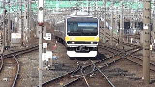 JR総武線　幕張駅のシングルスリップスイッチ