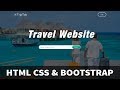 How To Make A Website Step By Step Using HTML CSS Bootstrap | Travel Website Development