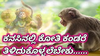 ಕನಸಿನಲ್ಲಿ ಕೋತಿ ಕಂಡರೆ ಮುಖ್ಯವಾಗಿ ತಿಳಿಯಿರಿ/Monkey dream meaning in kannada/Koti kanasu bandare artha/