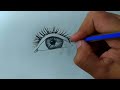 how to draw eyes تعلم رسم العين بالرصاص