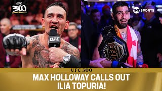 MAX HOLLOWAY IS THE BMF! Max Holloway knocks out Justin Gaethje! #UFC300 post-fi