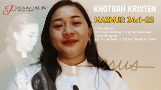 Bacaan, Mazmur 34:1-23|| Khotbah Kristen #khotbahkristen #priscawalukouw #mtpjgmim #bacaangmim