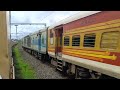 22114 kochuveli lokmanya tilak terminus express crossing 01171 ltt sawantwadi spl train 4k