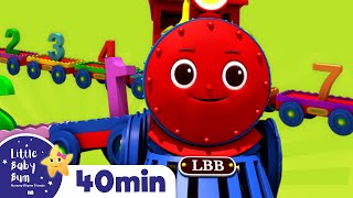 Number Trains | LBB Kids Songs | ABC's Baby Nursery Rhymes - Count with Little Baby Bum