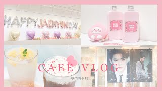 [CAFE VLOG]아이돌컵홀더맛집💖| 카페브이로그 | 카페사장브이로그 | 음료제조 | 개인카페 | 엔시티 재현 생일컵홀더 | korea cafe vlog |  韓国カフェ