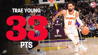 Trae Young scores 30 for third-straight game, finishes with 33 Points \u0026 9 Assists vs. Lakers