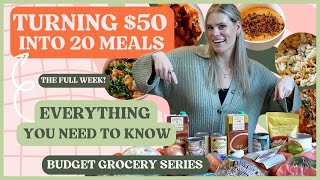 Turning $50 of Groceries into 20 Meals, Here's How (Full Week!) | LATE FALL EDITION 2024