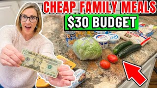 *NEW* BUDGET MEALS $7 Dinners for a FAMILY// Cheap & Delicious Family Meals, Extreme Budget