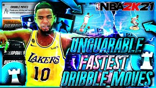*NEW* FASTEST BEST DRIBBLE MOVES IN NBA 2K21! BECOME A DRIBBLE GOD FAST! BEST SIGNATURE STYLES 2K21⚡