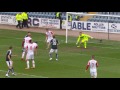 goals dundee inflict heavy defeat on staggies