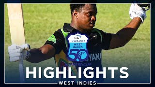 Highlights | Jamaica v Guyana | Barnwell \u0026 Motie Impress for Guyana! | CG Insurance Super50 Cup