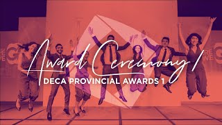 Award Ceremony 1 | DECA Ontario Provincial Competition 2020