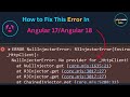 🧐NullInjectorError No provider for HttpClient Angular 17/Angular 18 | How to fix this in Angular 18