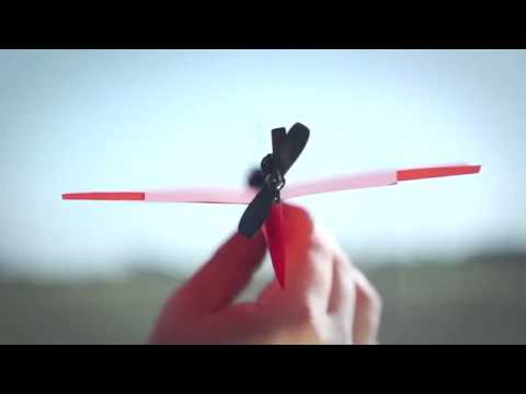 Powerup 3 0 Smartphone Controlled Paper Airplane Youtube