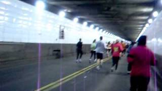 2009 Detroit Marathon Runner's-Eye View:  In the Tunnel