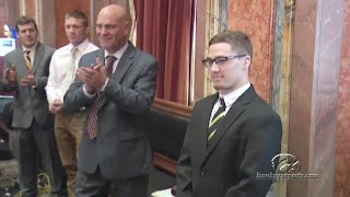 Spencer Lee Recognized By Iowa Legislature