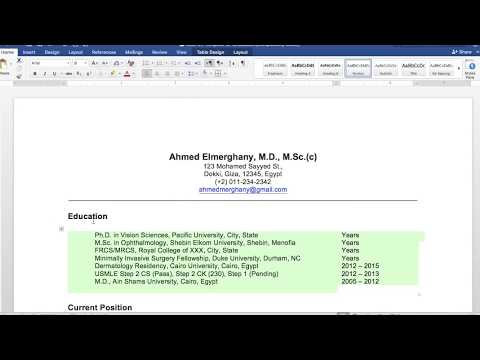 How to Write Medical Graduate CV How to Write Medical Graduate CV