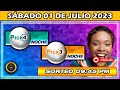 Resultado PICK3 Y PICK4 NOCHE Del SÁBADO 01 DE JULIO del 2023