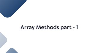 JavaScript Array Methods Part 1 | length, push, pop, shift, unshift Explained with Examples
