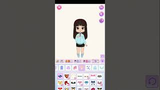 chibi doll dressup like blackpink jisoo/ dressup