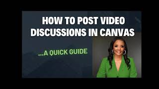 Canvas Video Discussions