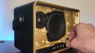 Onn Large Wifi Speaker Partial Teardown And Bass Test!!! 😎😎😎