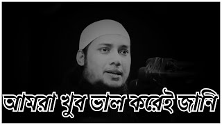 আমরা খুব ভাল করেই জানি । Abu Toha Muhammad Adnan 2024। আবু ত্বহা মুহাম্মদ আদনান ২০২৪