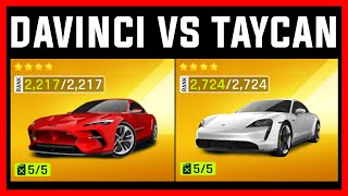 Asphalt 9 MAX Italdesign DaVinci VS MAX Porsche Taycan