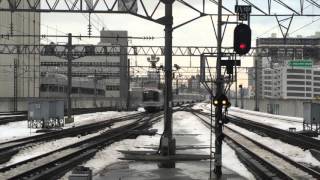 札幌駅でのカシオペアの見送り