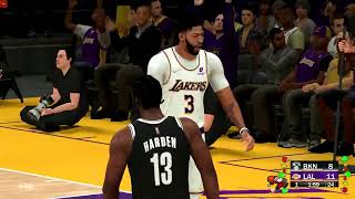 NBA2K22：哈登空砍28+8，詹姆斯32+10威少17+7主场霸气隔扣登哥