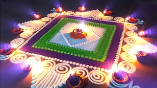 |SIMPLE \u0026 BEAUTIFUL SANSKAR BHARTI RANGOLI DESIGN TUTORIAL2| संस्कारभारती रांगोळी | Sanskarbharti