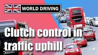 Clutch Control in Traffic Uphill - How to Drive a Manual Car in Start, Stop Traffic