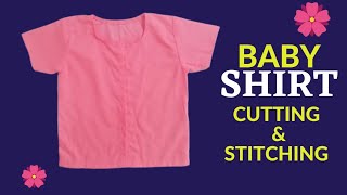 Baby shirt for beginners sewing tutorial /Baby shirt easy method cutting and stiching ||